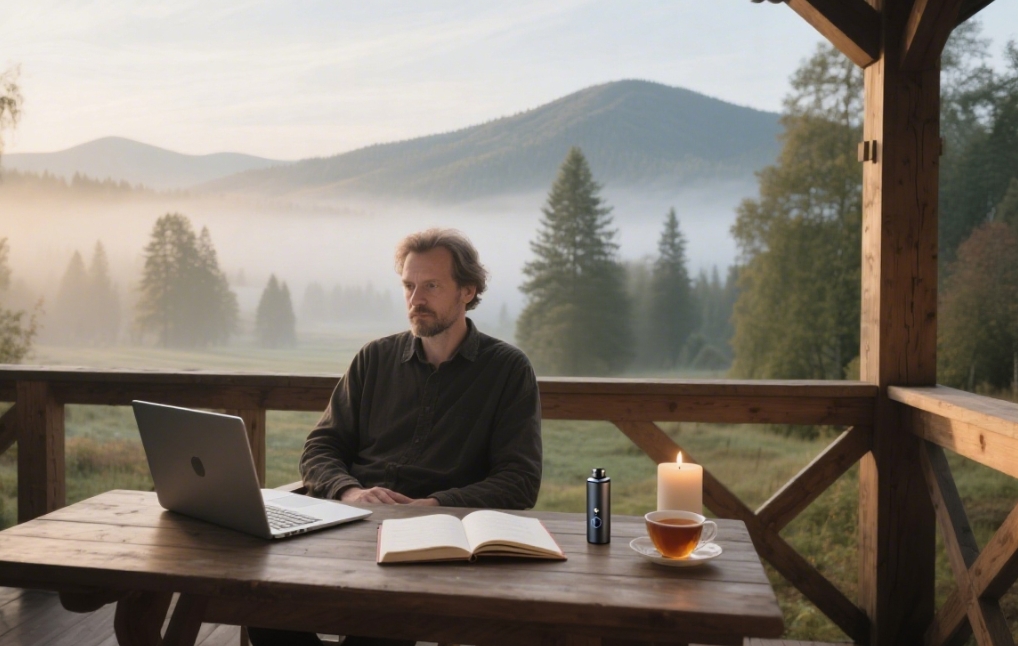 Elektroniskās cigaretes kā radošās koncentrēšanās līdzeklis rakstniecības retrītos